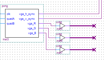 buffers connected to bus lines