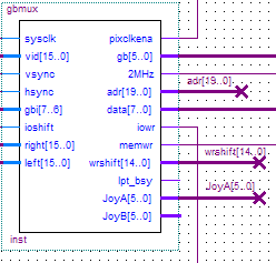 joystick A signals