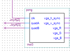 joystick A signals