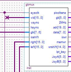 video signals on bus